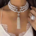 The Athena Triple-Strand Choker | High-Luster Pearls & S925 Silver
