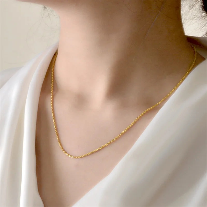 The Heritage Gold Silk Chain | 18K Solid Yellow Gold (AU750)