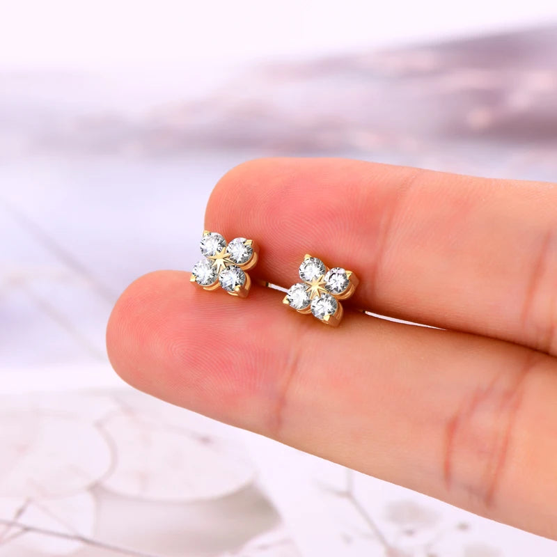 The Clover Brilliance Suite | D-Color Moissanite & S925 Silver