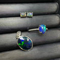 The Aurora Opal Jewelry Suite | Natural Rainbow Opal & S925 Silver