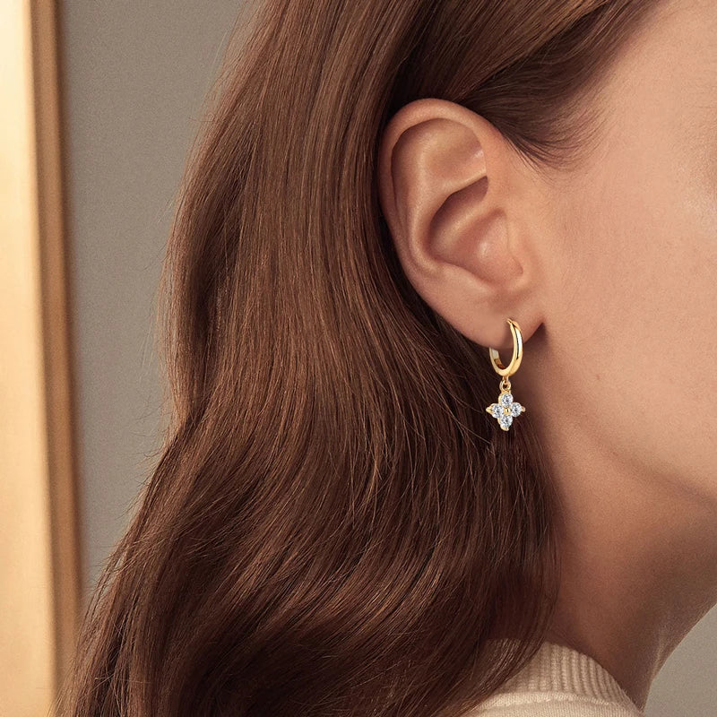 The Clover Brilliance Suite | D-Color Moissanite & S925 Silver