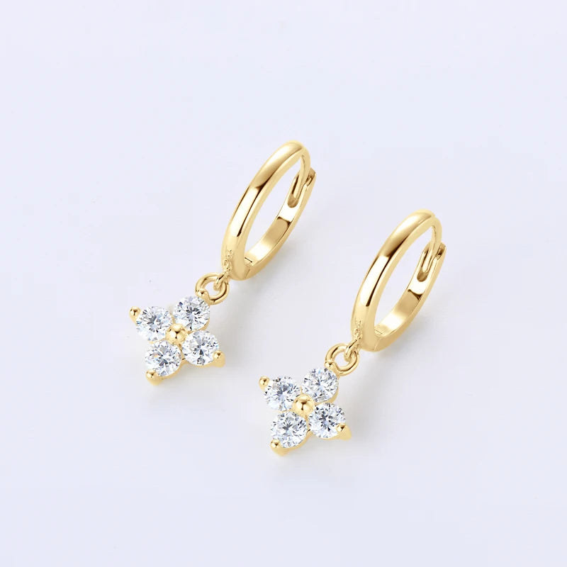 The Clover Brilliance Suite | D-Color Moissanite & S925 Silver