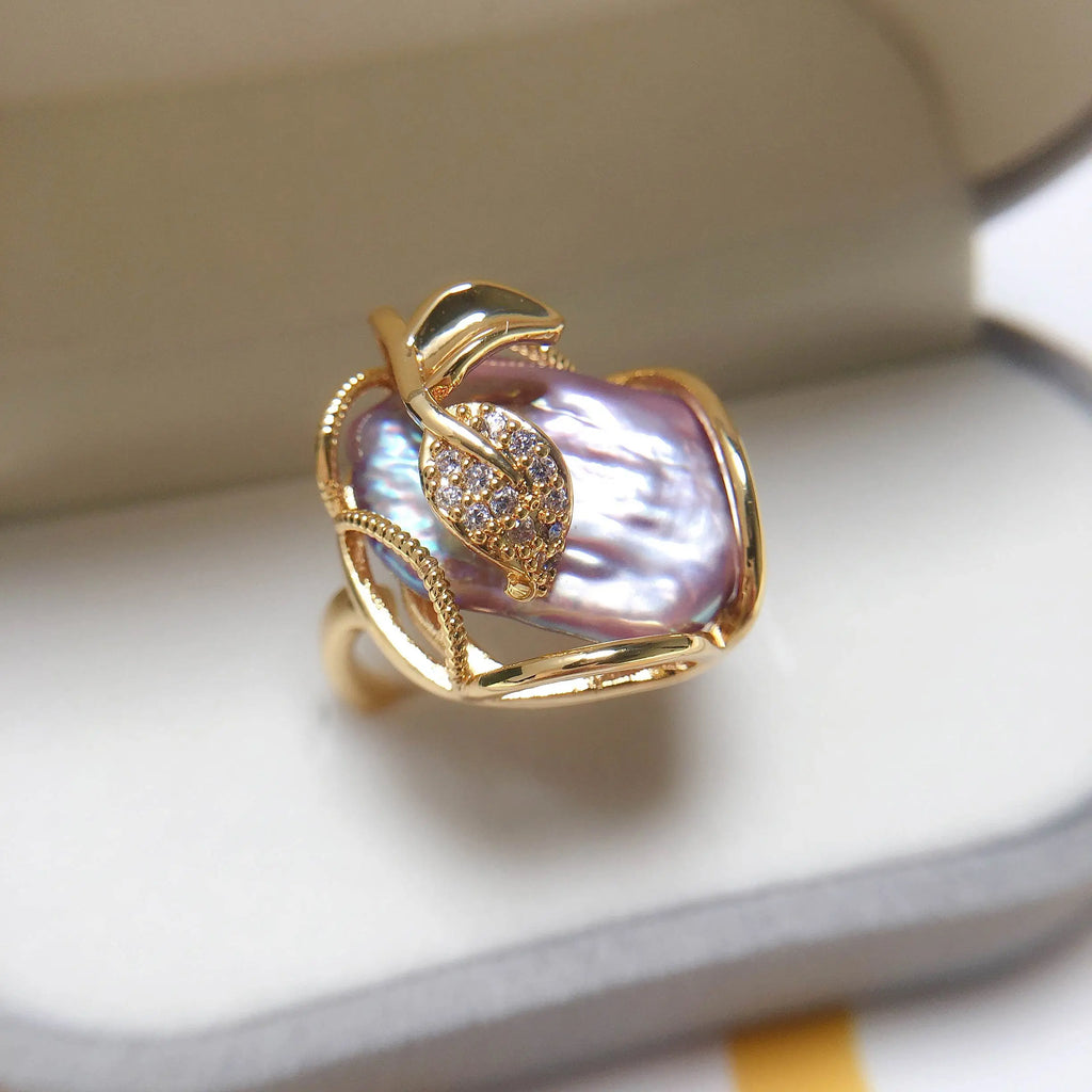 The Hera Baroque Pearl Suite | Natural Freshwater Pearls & 18K Gold Finish