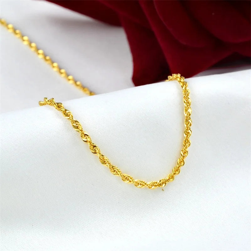 The Heritage Gold Silk Chain | 18K Solid Yellow Gold (AU750)