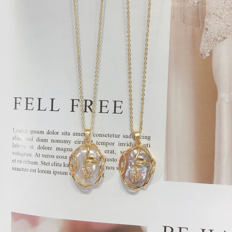 The Hera Baroque Pearl Suite | Natural Freshwater Pearls & 18K Gold Finish