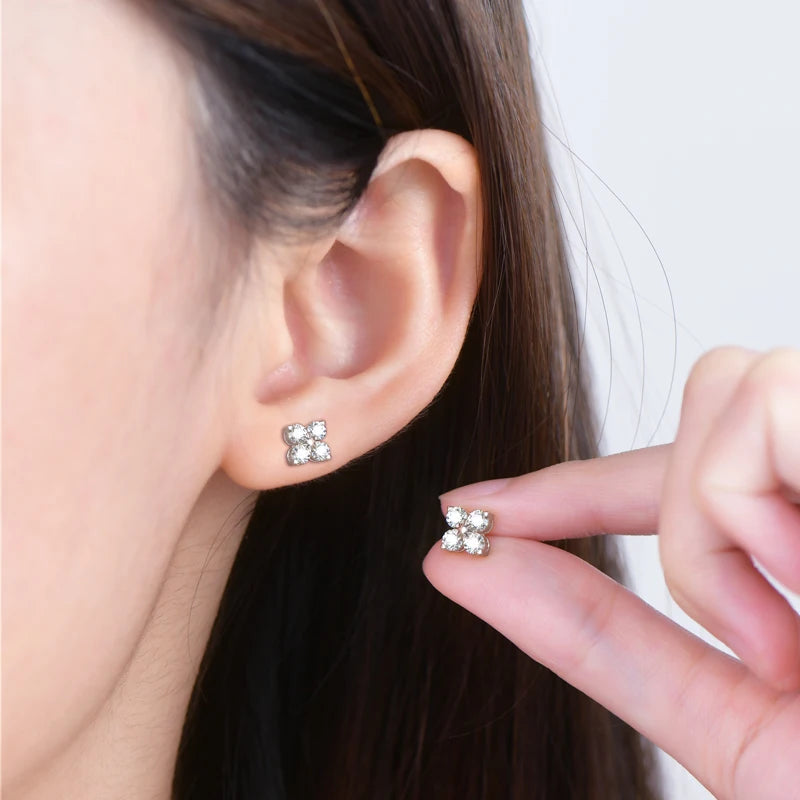 The Clover Brilliance Suite | D-Color Moissanite & S925 Silver