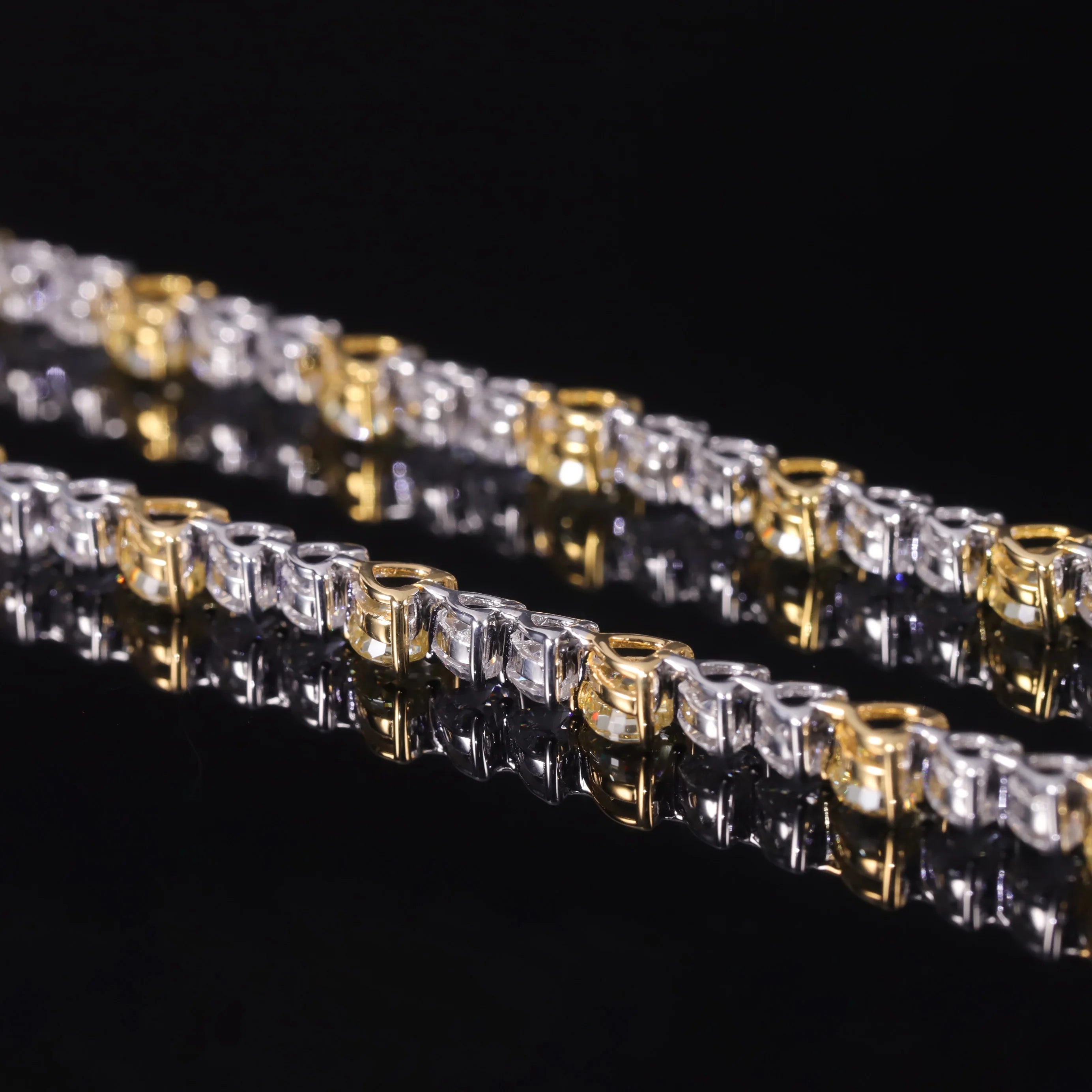 The Canary Heart Eternal Bracelet | Icy White & Yellow Diamond-Fire CZ