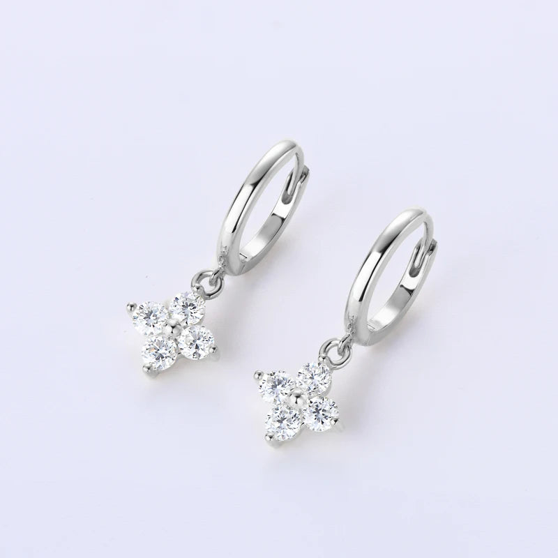 The Clover Brilliance Suite | D-Color Moissanite & S925 Silver
