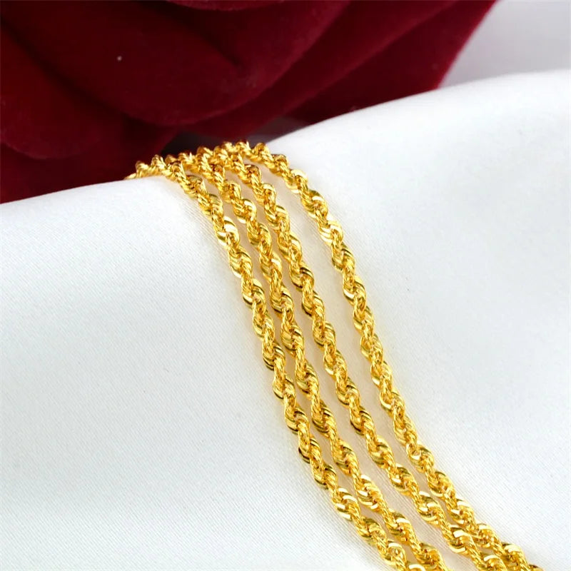 The Heritage Gold Silk Chain | 18K Solid Yellow Gold (AU750)