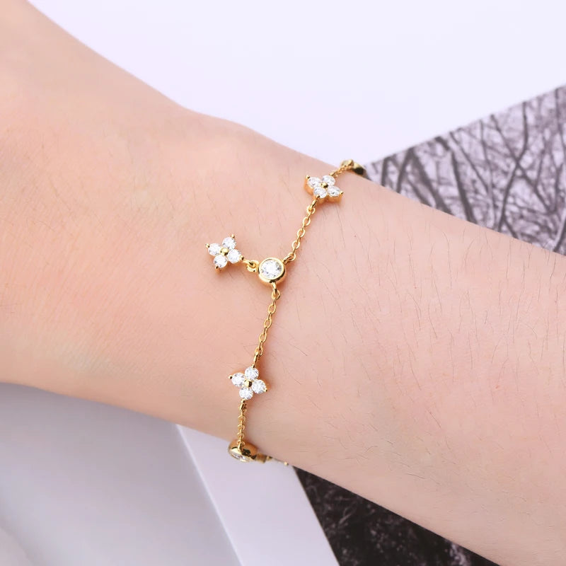 The Clover Brilliance Suite | D-Color Moissanite & S925 Silver