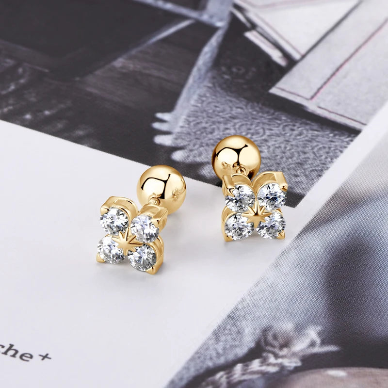 The Clover Brilliance Suite | D-Color Moissanite & S925 Silver
